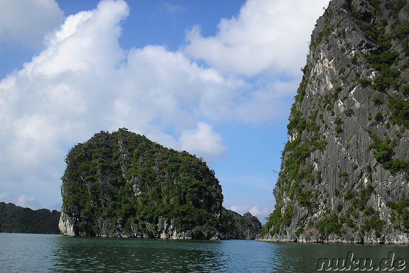 Kalkfelsen in Halong Bay, Vietnam