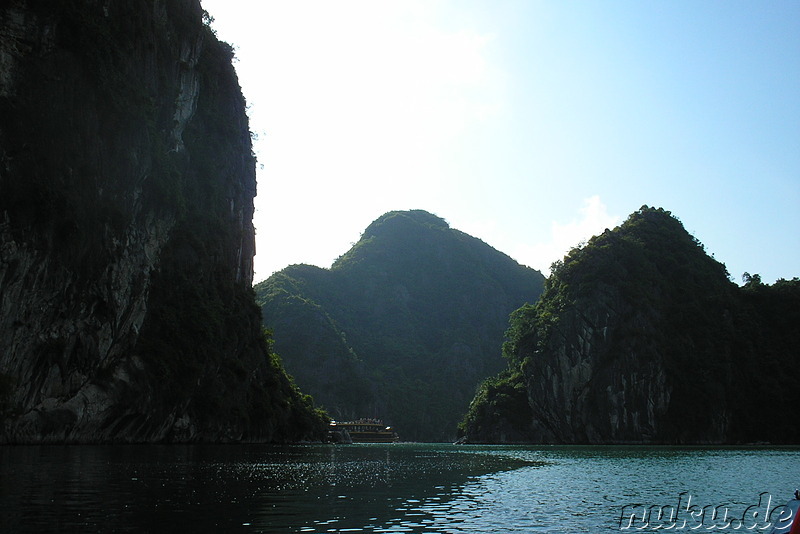 Kalkfelsen in Halong Bay, Vietnam