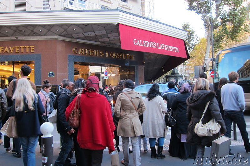 Kaufhaus Galeries Lafayette in Paris, Frankreich