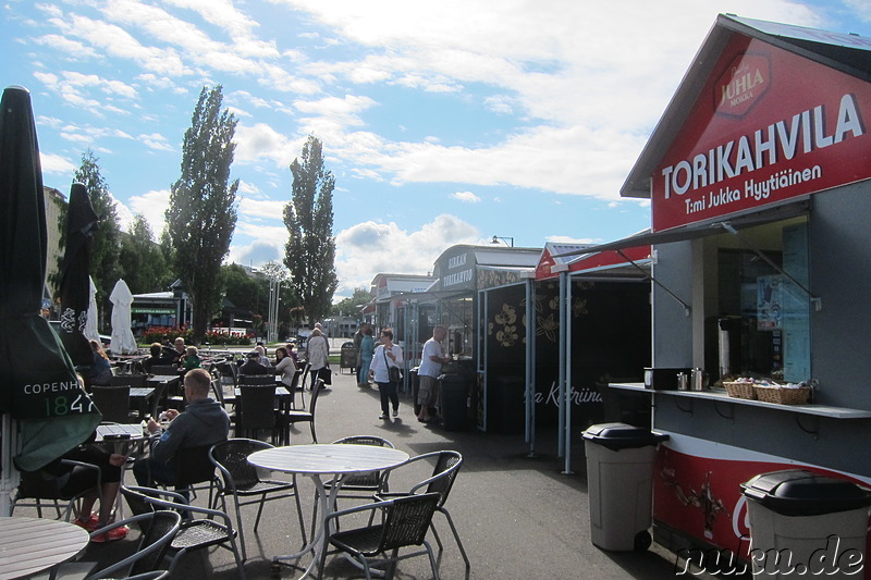 Kauppatori Markt in Savonlinna, Finnland