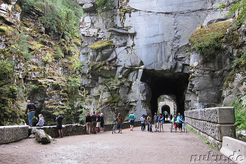 Kettle Valley Railway im Coquihalla Canyon Provincial Park in British Columbia, Kanada