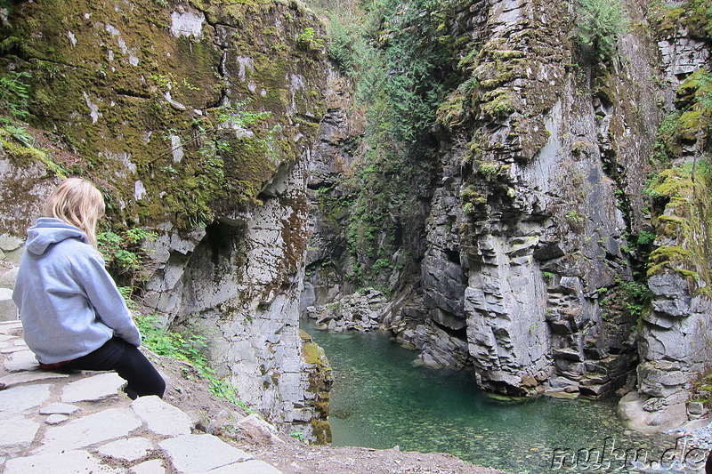 Kettle Valley Railway im Coquihalla Canyon Provincial Park in British Columbia, Kanada