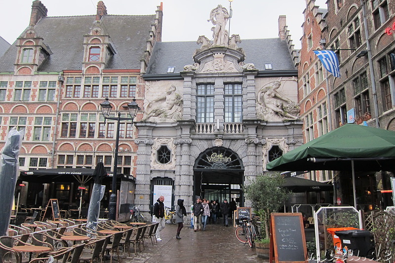 Kleine Vismarkt - Am Fischmarkt in Gent, Belgien