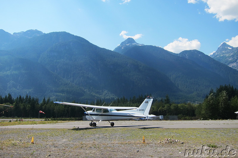 Kleiner Privatflughafen in British Columbia, Kanada