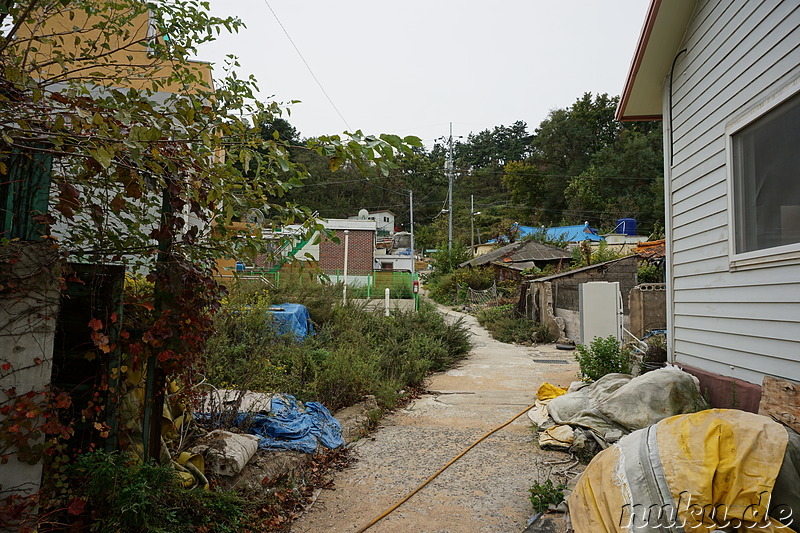 Kleines Dorf auf der Insel Somuuido, Korea