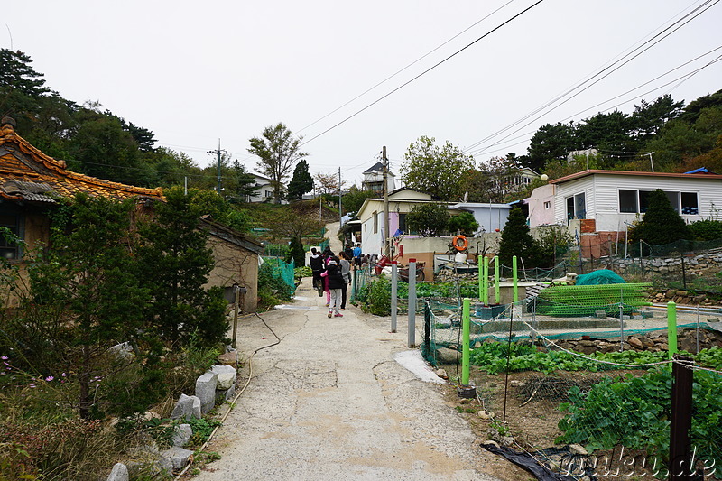 Kleines Dorf auf der Insel Somuuido, Korea