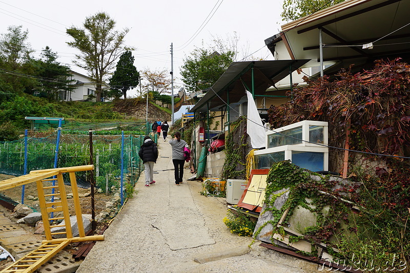 Kleines Dorf auf der Insel Somuuido, Korea