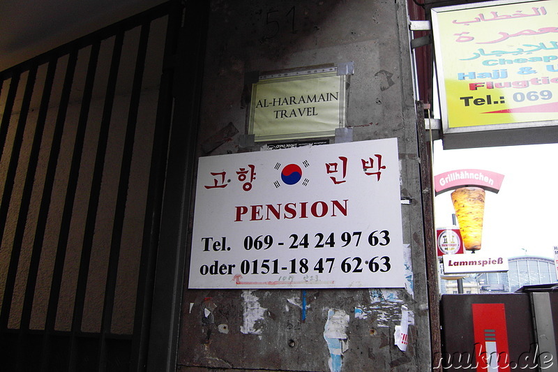 Koreanische Schriftzeichen in Frankfurt am Main