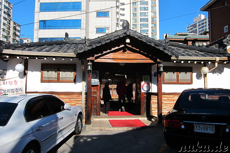 Koreanisches Restaurant in der Nähe von Seoul, Korea