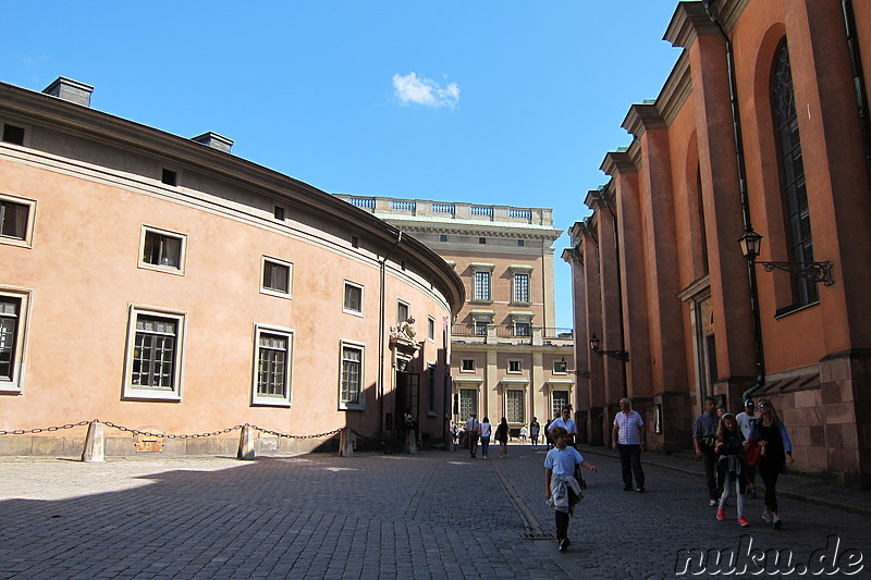 Kungliga Slottet und Slottskyrkan - Königliches Schloss und Schlosskirche in Stockholm, Schweden