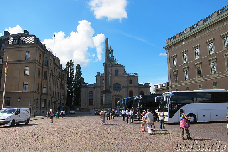 Kungliga Slottet und Slottskyrkan - Königliches Schloss und Schlosskirche in Stockholm, Schweden