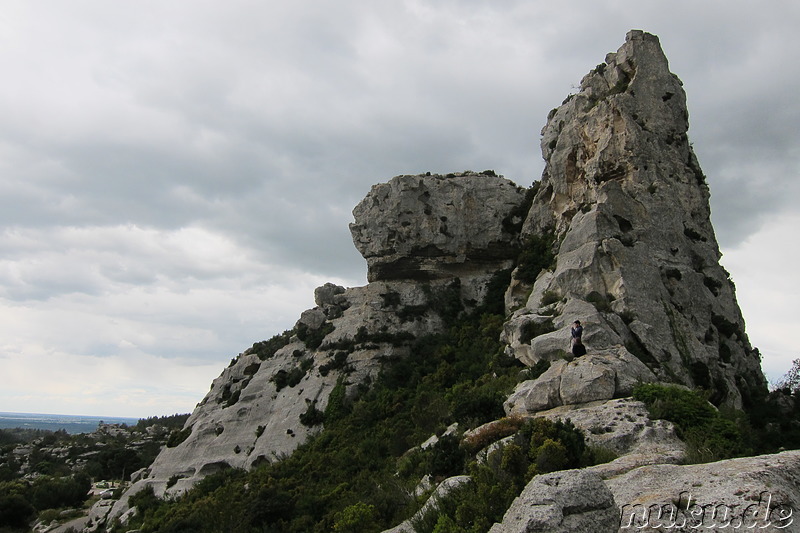 Kurze Rast auf der Fahrt nach Les Baux de Provence in Frankreich