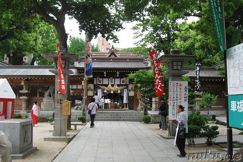 Kushida-jinja Tempel in Fukuoka, Japan