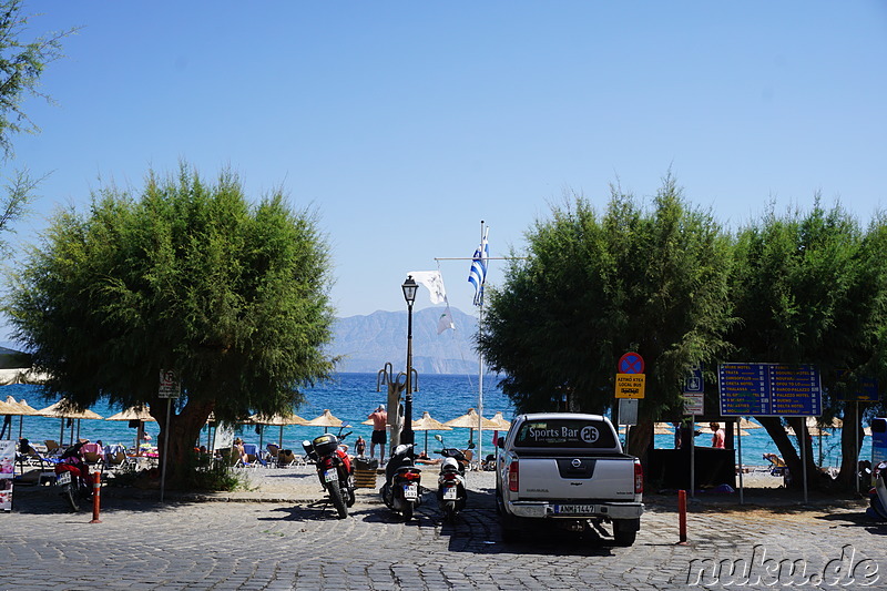 Kytroplatia Strand in Agios Nikolaos auf Kreta, Griechenland