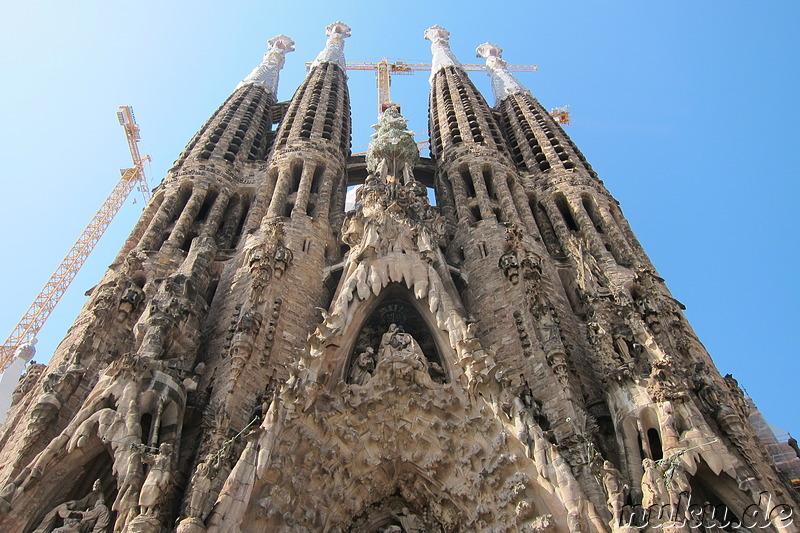 La Sagrada Familia - Kathedrale von Gaudi in Barcelona, Spanien