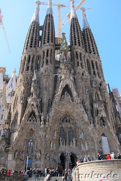 La Sagrada Familia - Kathedrale von Gaudi in Barcelona, Spanien