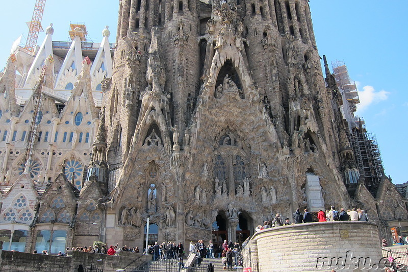 La Sagrada Familia - Kathedrale von Gaudi in Barcelona, Spanien