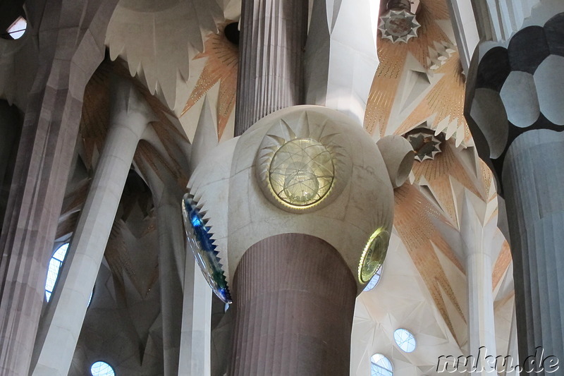 La Sagrada Familia - Kathedrale von Gaudi in Barcelona, Spanien