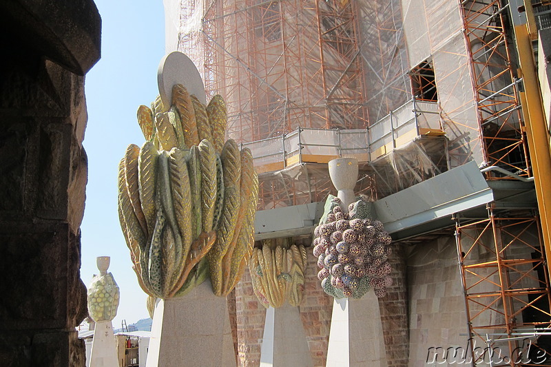 La Sagrada Familia - Kathedrale von Gaudi in Barcelona, Spanien