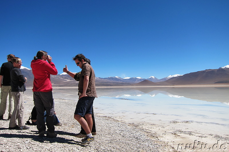 Laguna Blanca in Uyuni, Bolivien