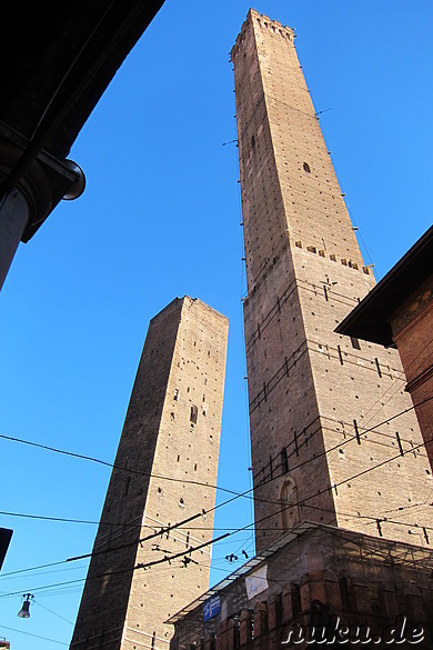 Le Due Torri in Bologna, Italien