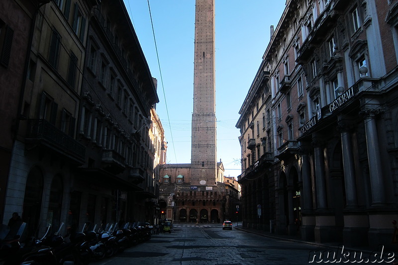 Le Due Torri in Bologna, Italien