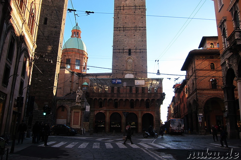 Le Due Torri in Bologna, Italien