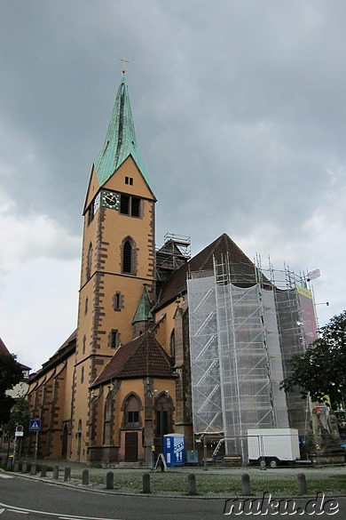 Leonhardskirche im Bohnenviertel in Stuttgart, Baden-Württemberg
