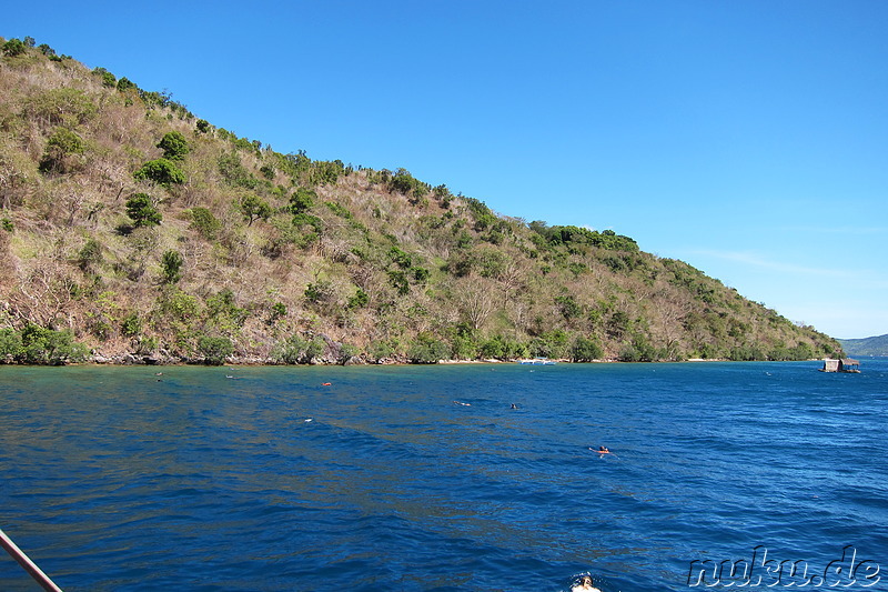 Letzter Schwimmstopp vor der Abfahrt nach Coron