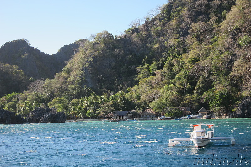 Letzter Schwimmstopp vor der Abfahrt nach Coron