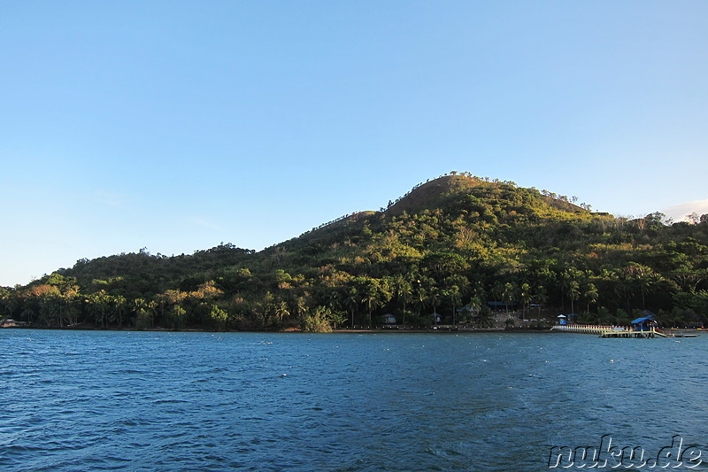 Letzter Schwimmstopp vor der Abfahrt nach Coron