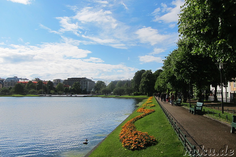 Lille Lungegardsvann - Parkanlage in Bergen, Norwegen