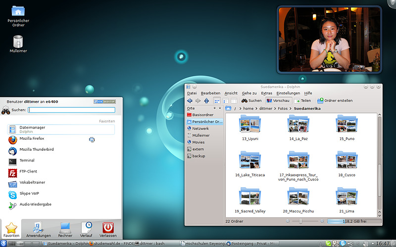 Linux-Desktop KDE 4.6.2