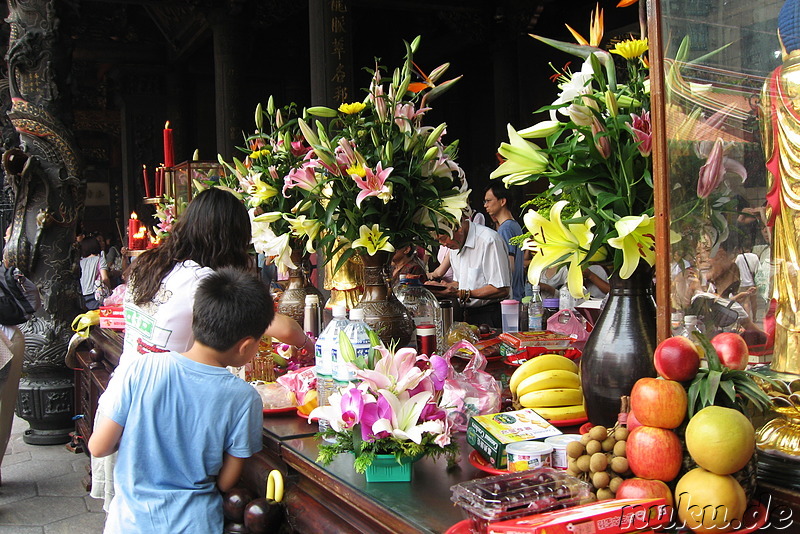 Longshan Tempel in Taipei, Taiwan