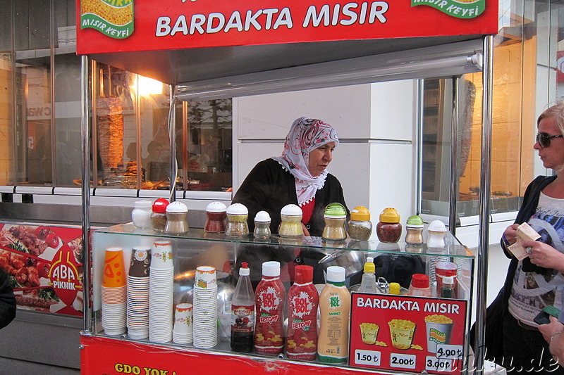 Mais vom Strassenimbiss in Antalya, Türkei