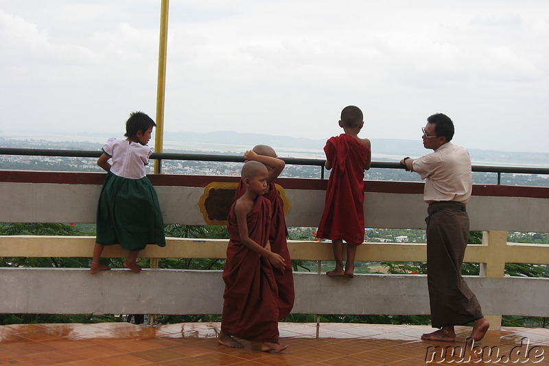 Mandalay Hill in Mandalay, Myanmar