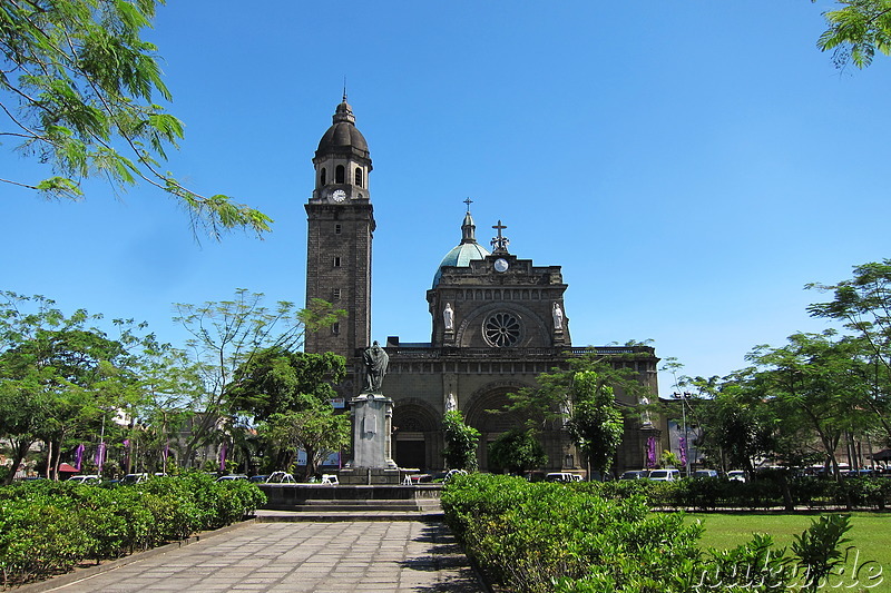 Manila Cathedral am Plaza Roma in Manila, Philippinen