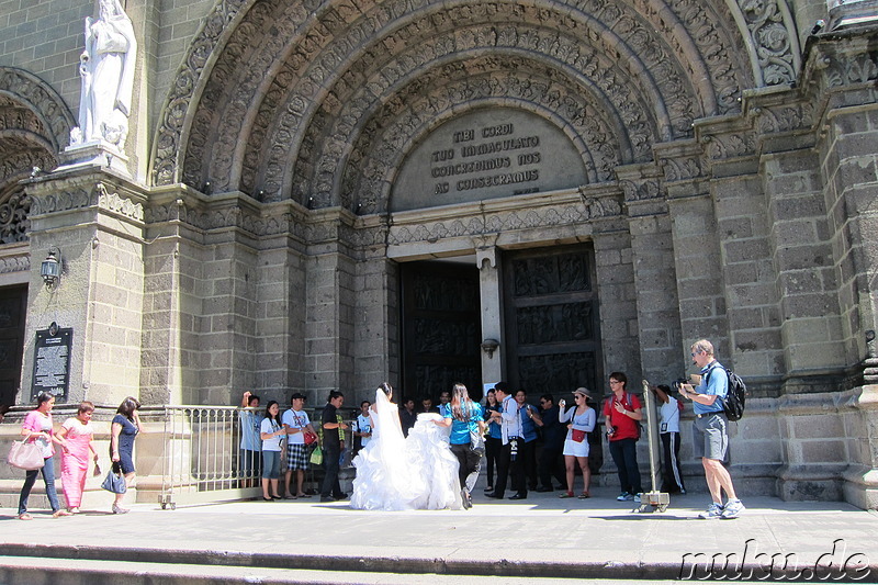 Manila Cathedral am Plaza Roma in Manila, Philippinen