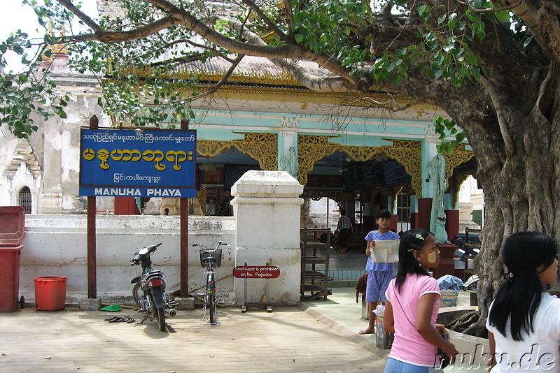 Manuha Paya - Tempel in Bagan, Myanmar