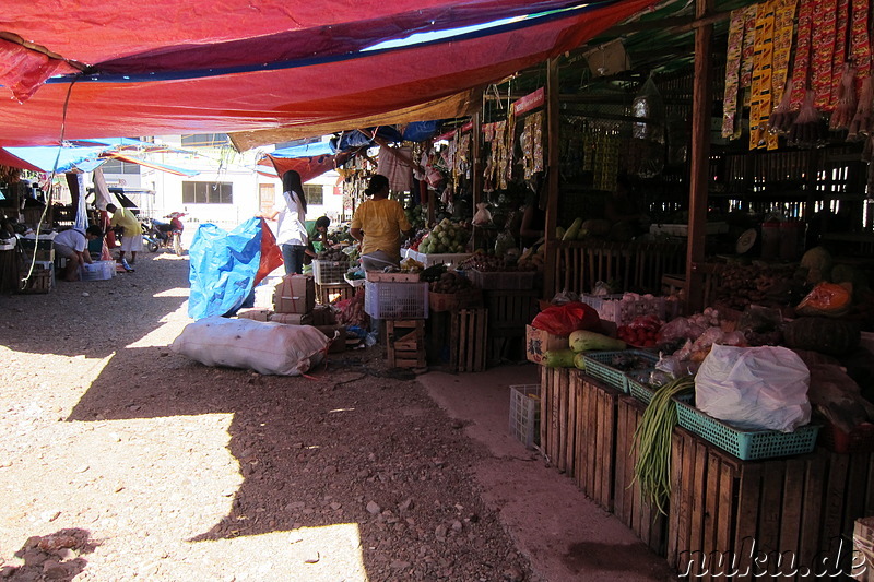 Markt am Busterminal in Coron Town auf Busuanga Island, Philippinen