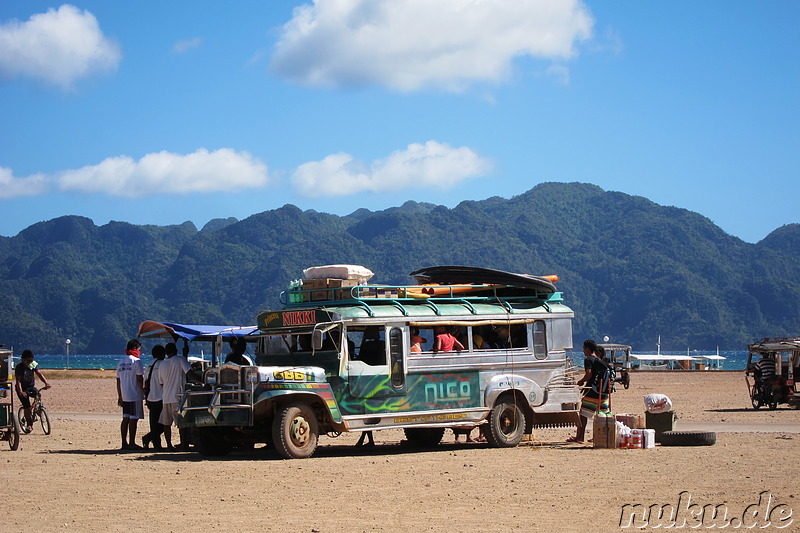 Markt am Busterminal in Coron Town auf Busuanga Island, Philippinen