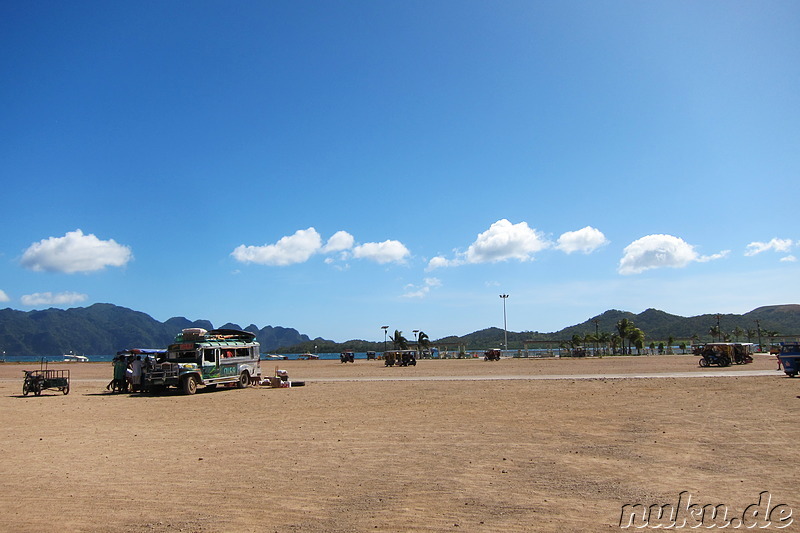 Markt am Busterminal in Coron Town auf Busuanga Island, Philippinen