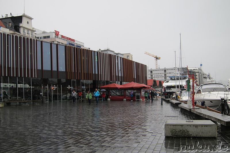 Markt im Hafen von Bergen, Norwegen