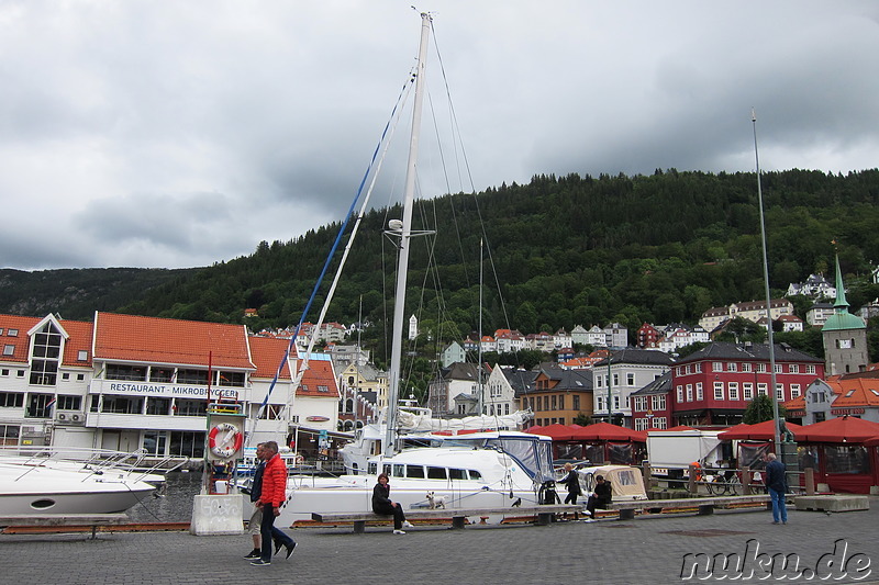 Markt im Hafen von Bergen, Norwegen