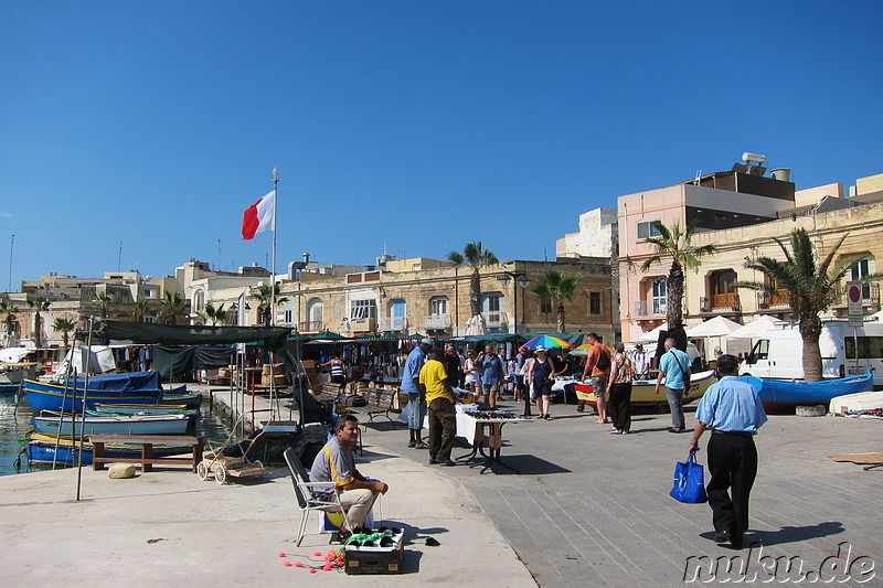 Markt im Hafen von Marsaxlokk, Malta