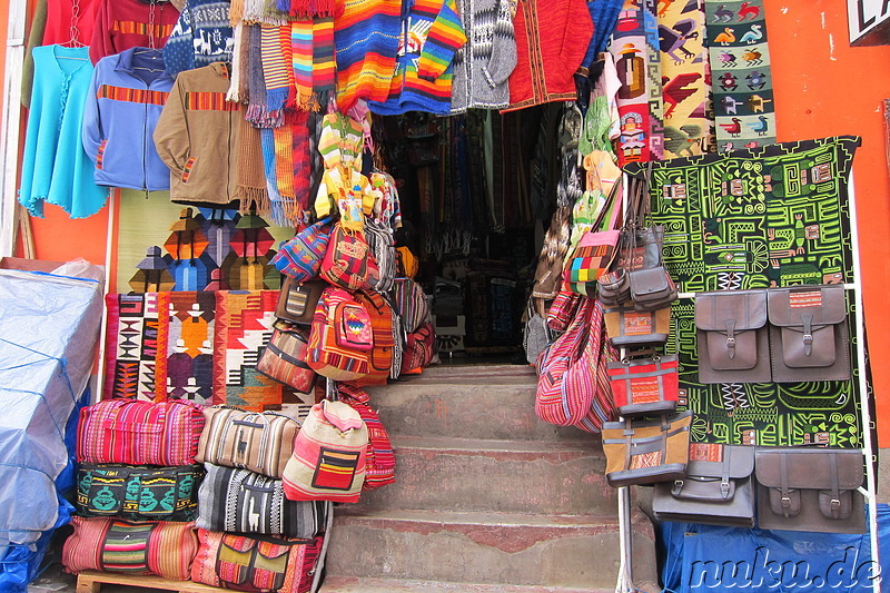 Markt in der Calle Sagarnaga, La Paz, Bolivien