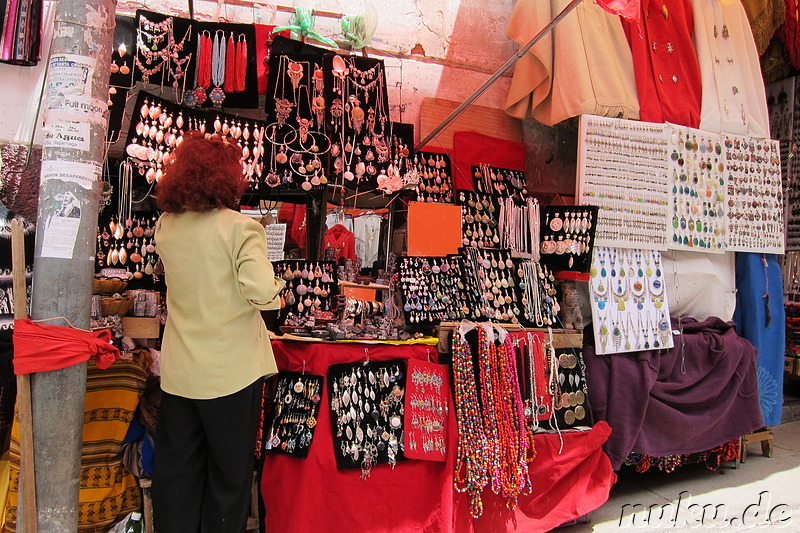 Markt in der Calle Sagarnaga, La Paz, Bolivien