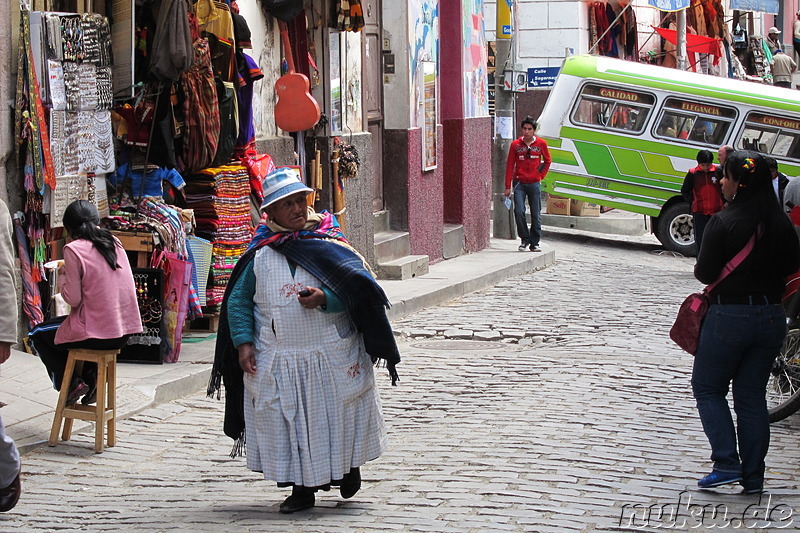 Markt in der Calle Sagarnaga, La Paz, Bolivien