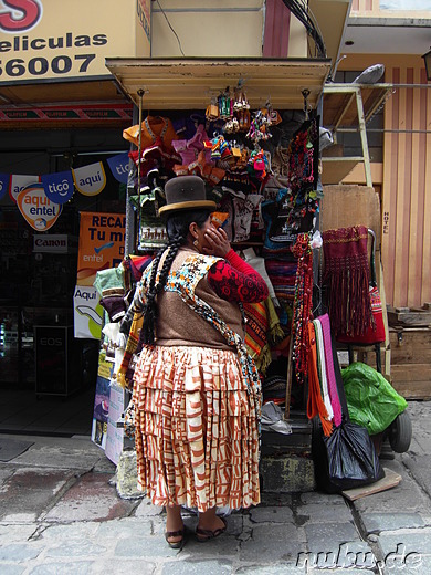 Markt in der Calle Sagarnaga, La Paz, Bolivien