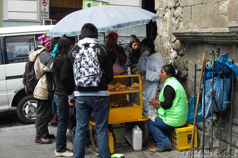 Markt in der Calle Sagarnaga, La Paz, Bolivien